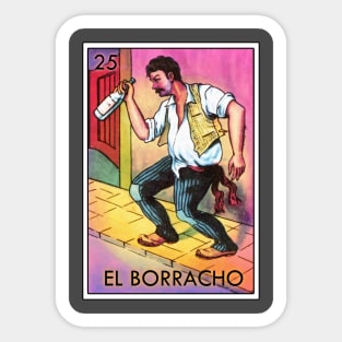 Loteria El Borracho Mexican Icon Sticker